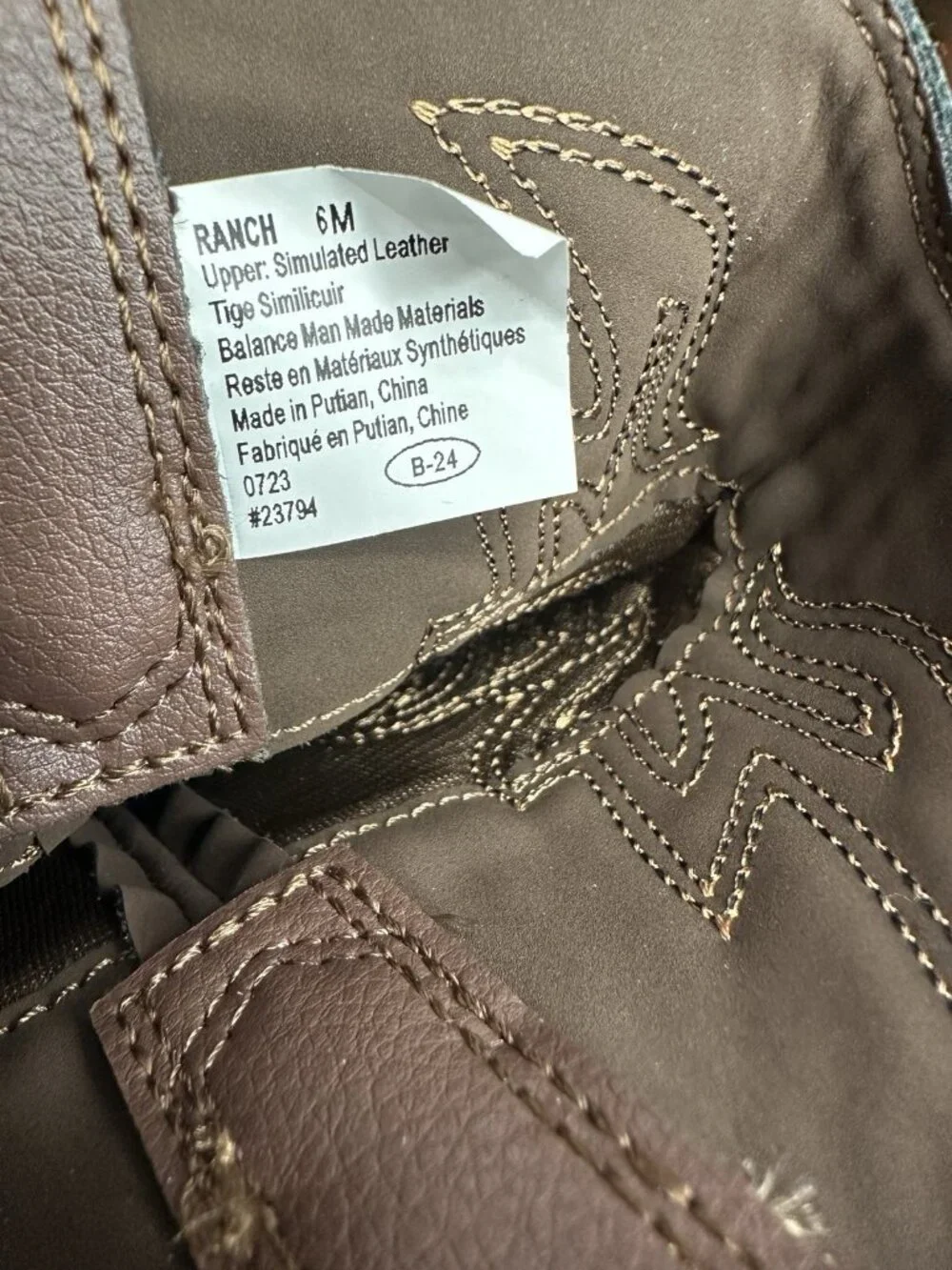Deer Stags Ranch Cowboy Boots Kids Size 6M Brown Western Equestrian County NIB